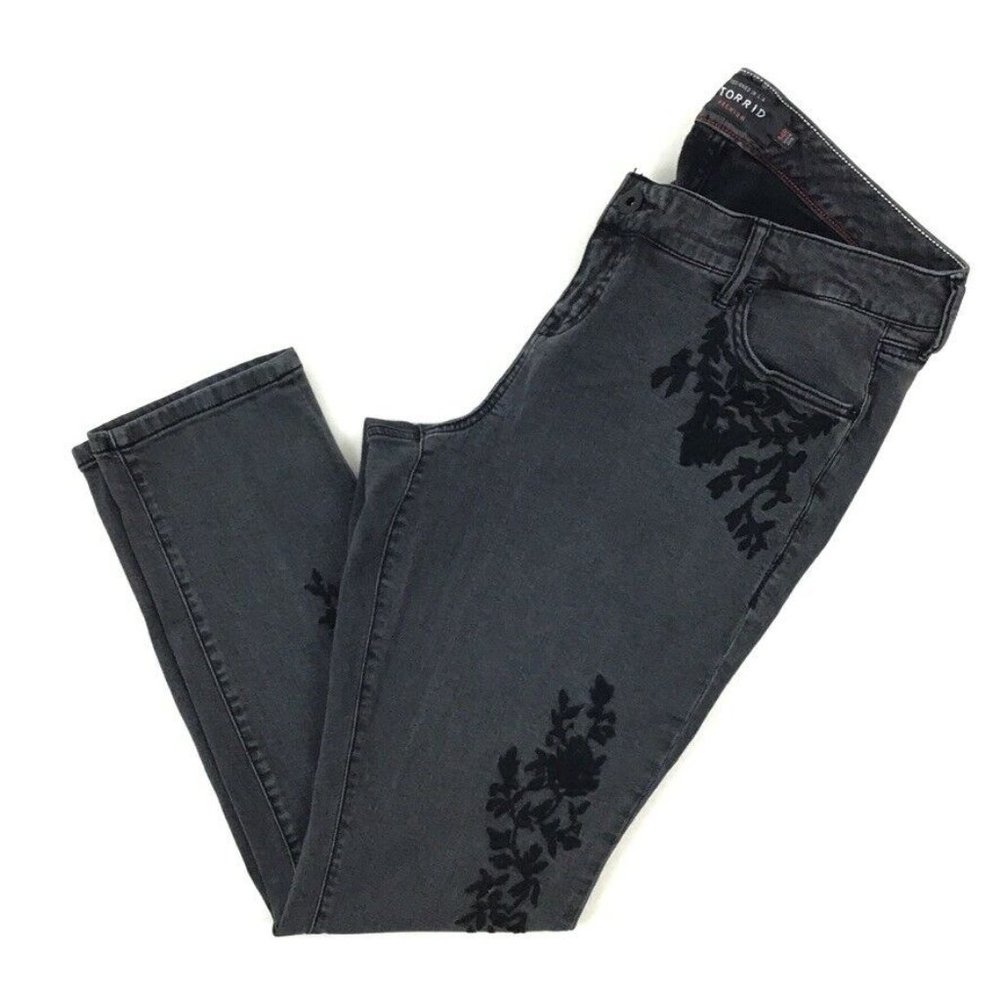 Torrid Premium Boyfriend Denim Jeans Women 14 R Gr